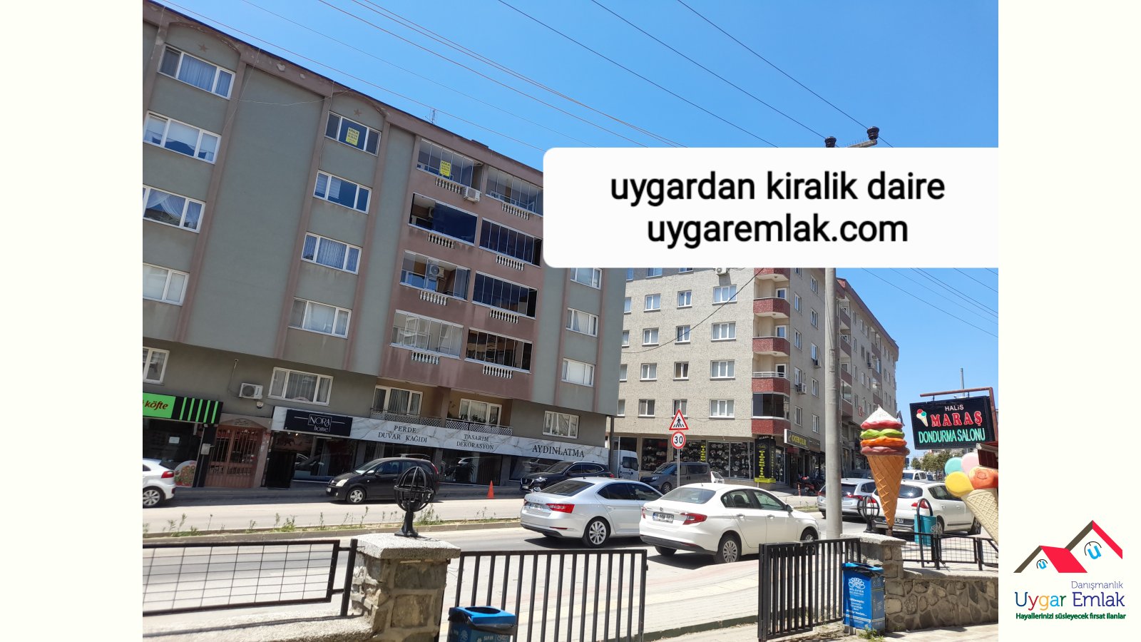 İhsaniye tuna caddesinde kiralik 135m2 her oda parke yeni parke olup kullanişli cam balkonlu önu açik semt pazarlari ve avm lerin yanidir